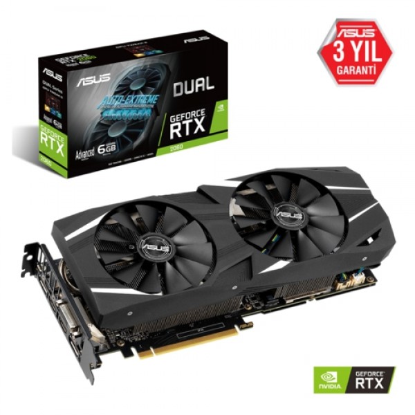 Asus DUAL-RTX2060-A6G EVO GAMING 6GB 192Bit GDDR 