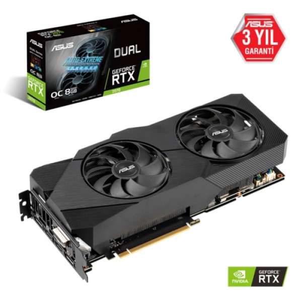 Asus DUAL-RTX2070-O8G-EVO-V2 8GB 256Bit GDDR6 