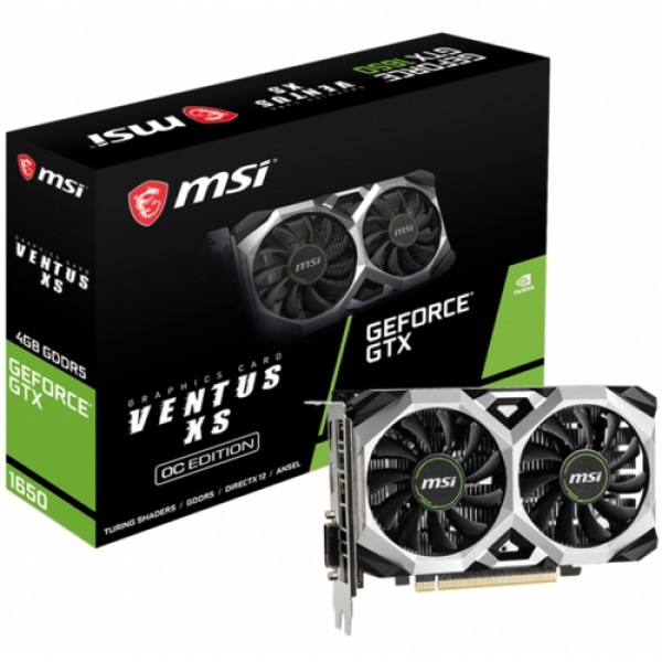 MSI GTX1650 VENTUS XS 4G OC GDDR5 128Bit 