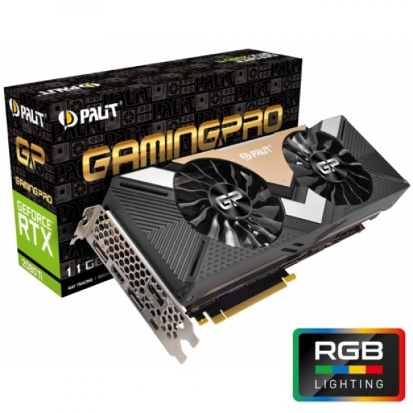 Palit RTX2080Ti GAMINGPRO RGB 11GB 352Bit GDDR6 